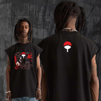 Dark Anime-Inspired Japanese Streetwear Muscle Tee