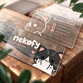 20PT Clear Plastic Business Cards