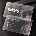 20PT Frosted Plastic Business Cards
