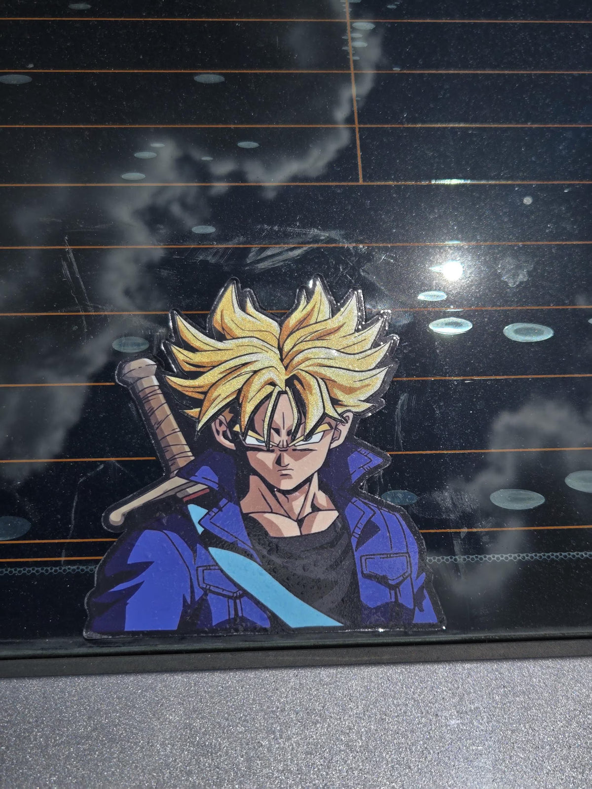 Trunks DBZ | Super Sayian UV Reflective Vinyl Decal