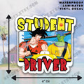 DBZ Student Driver Car Bumper Sticker | Laminated Waterproof Decal